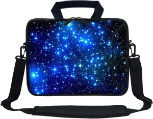 12 Inch Water Resistant Neoprene Laptop Bag with Reinforced Zipper, Strap, Pockets, Fits 11.6" to 12.3" Laptops