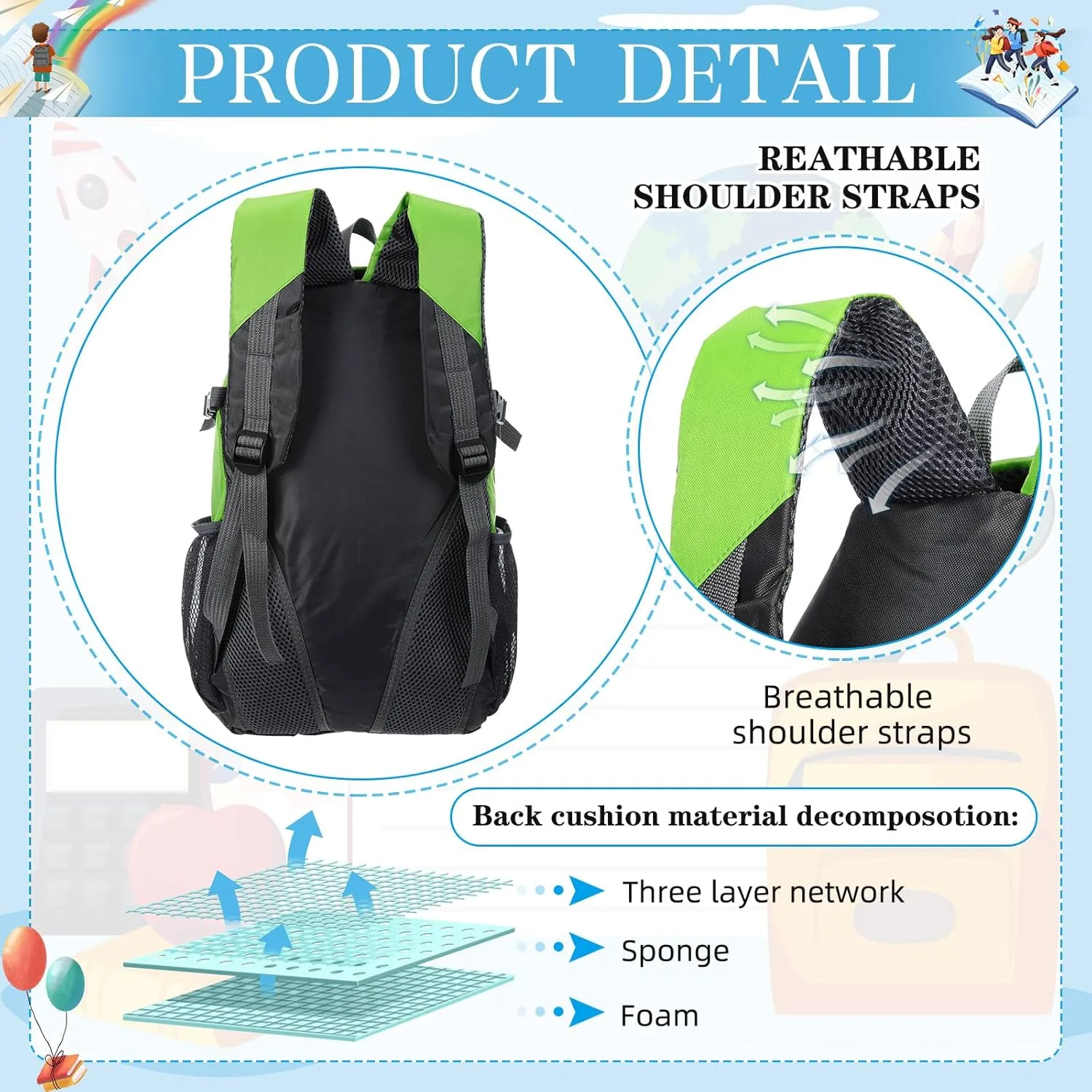 12 Pieces 17 Inch School Backpack Bulk Classic Student Bag Bulk for Back to School Supplies Donation, Charities