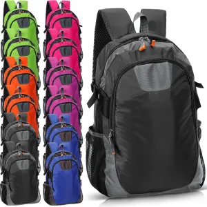 12 Pieces 17 Inch School Backpack Bulk Classic Student Bag Bulk for Back to School Supplies Donation, Charities