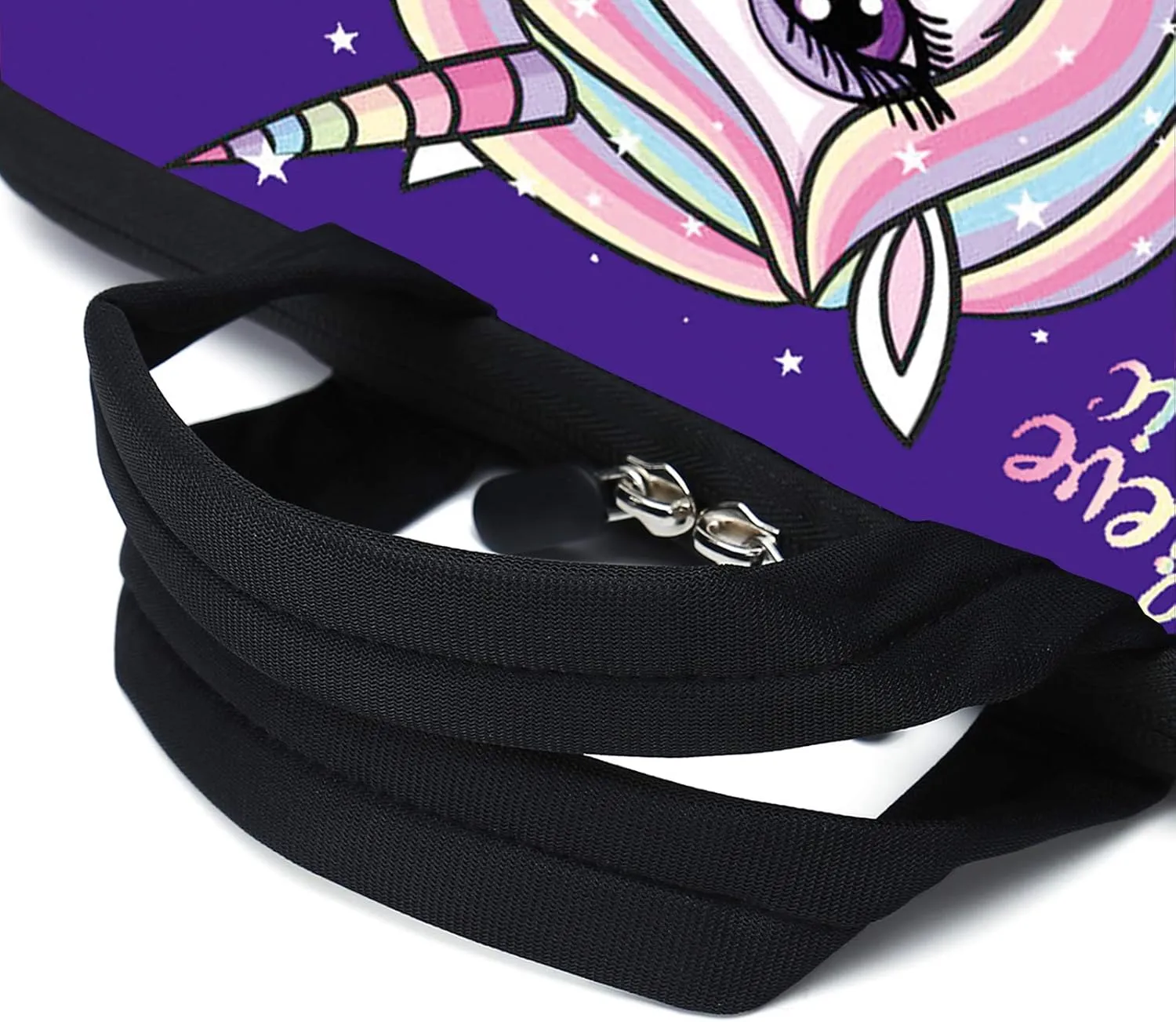 13.3" laptop bag adjustable shoulder strap with handle accessory pocket fits 11.6" 12" 12.1" 13" 13.3" Laptops (Cute unicorn)