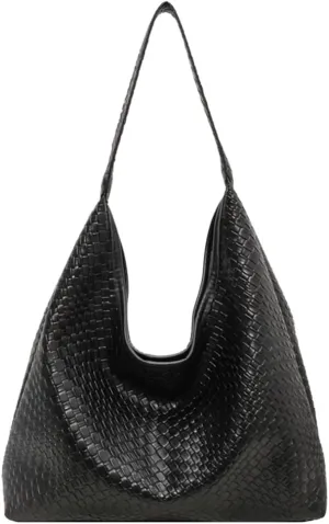 2025 Mother's Day Gift Woven Tote Bag for Women, Fashion Shoulder Hobo Bags, Leather Woven Beach Bag, Work Purses for Women