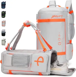 50L Extra Large Gym Backpack for Men, Big Gym Bag with Shoes Compartment, Waterproof Heavy Duty Duffel Bags, Men's Workout Backpacks for Outdoor Sport,Hiking,Camping,Travel