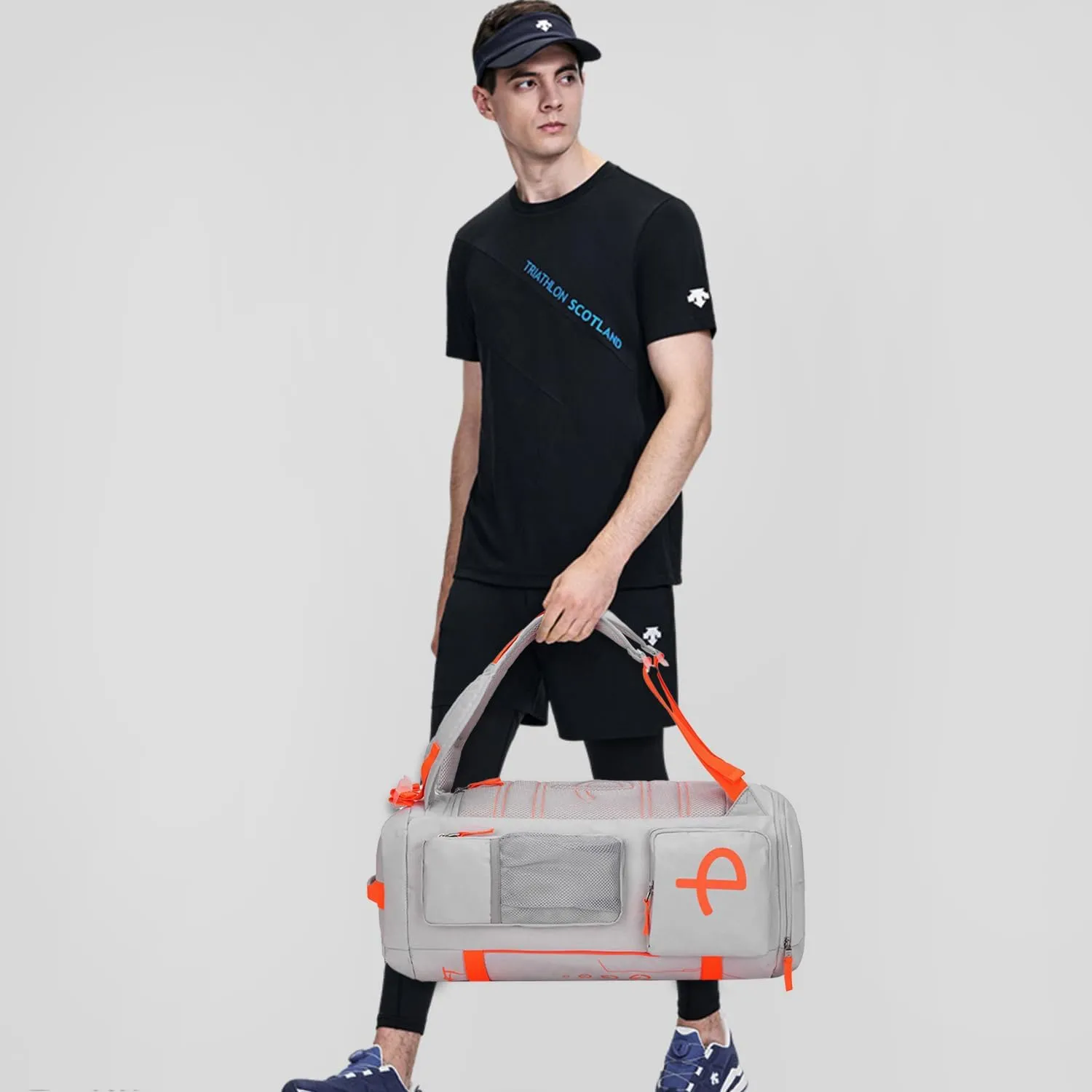50L Extra Large Gym Backpack for Men, Big Gym Bag with Shoes Compartment, Waterproof Heavy Duty Duffel Bags, Men's Workout Backpacks for Outdoor Sport,Hiking,Camping,Travel
