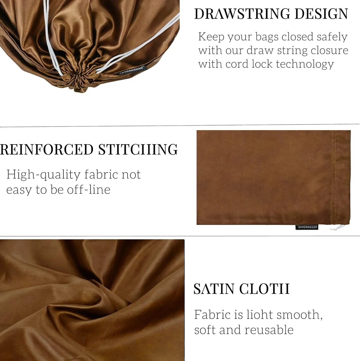 7 Pack Dust Bags for Handbags Storage Silk Cloth Bag With Drawstring Large Storage Pouch for Handbag Purse Shoes Boots