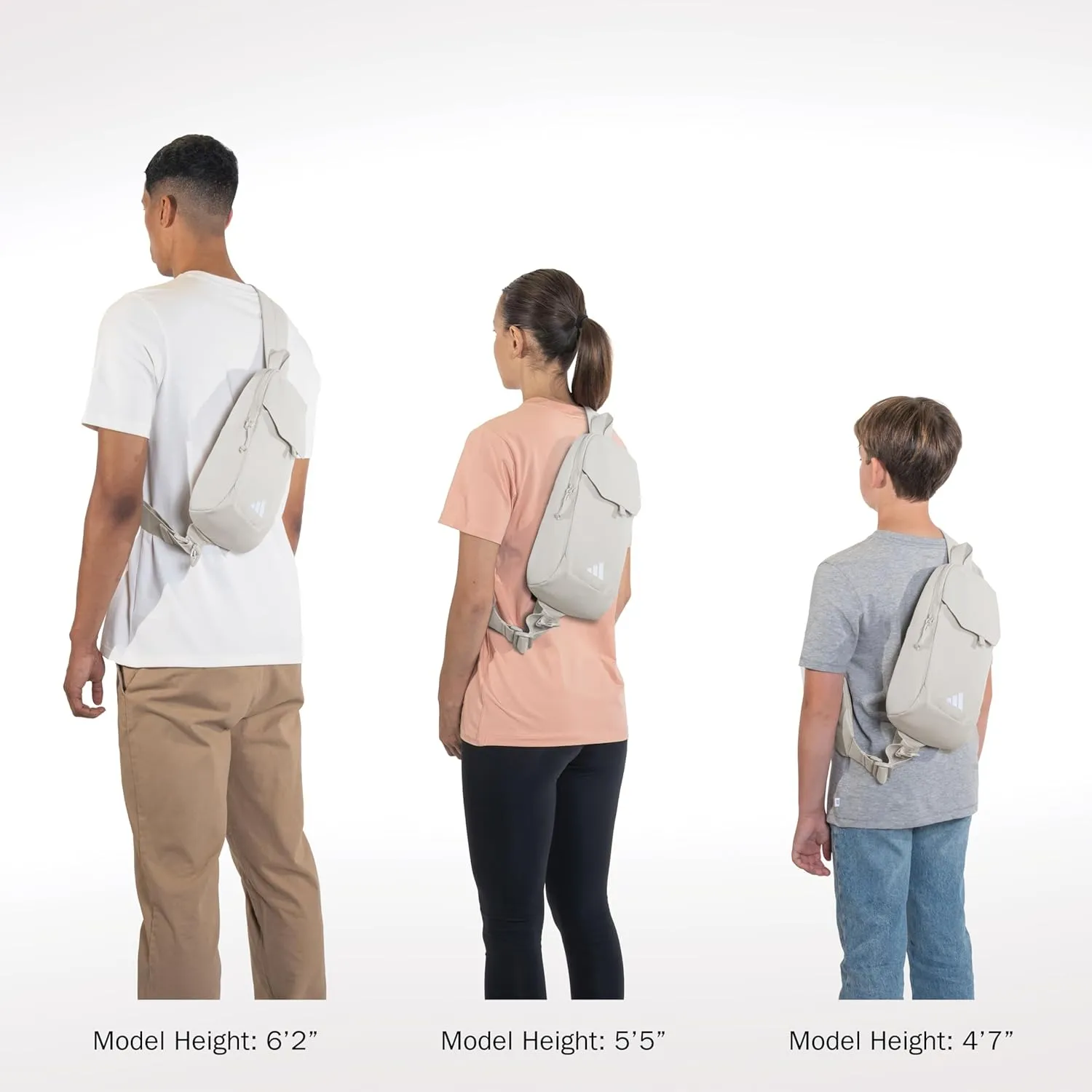 adidas Essentials 3 Sling Crossbody Bag (5L), Wonder Alumina Grey, One Size