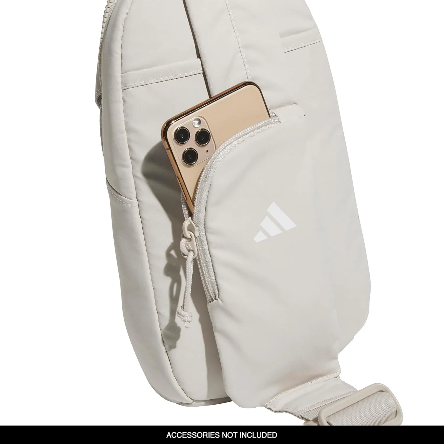 adidas Essentials 3 Sling Crossbody Bag (5L), Wonder Alumina Grey, One Size