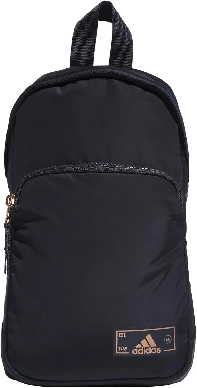 adidas Essentials Sling Small Crossbody Bag for Women and Men (5L), Legend Ink Blue/Rose Gold/2.0, One Size