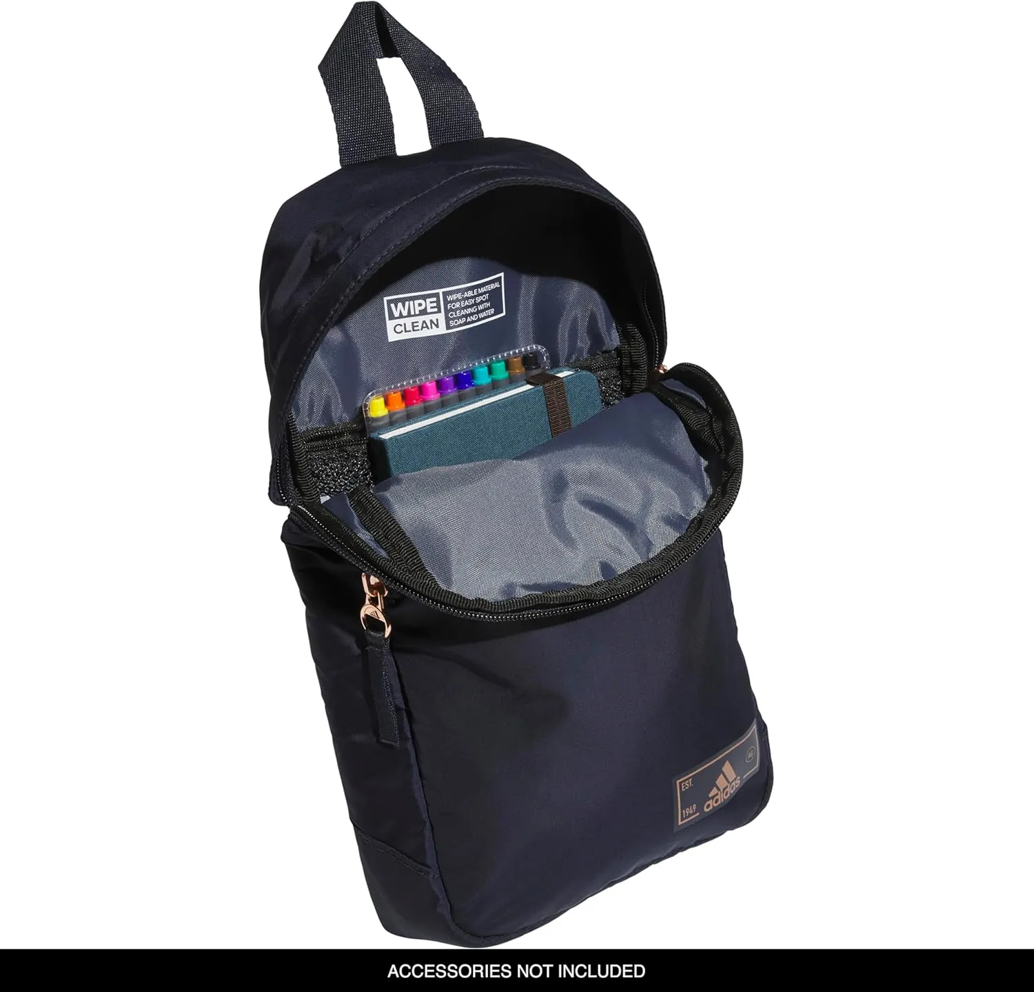 adidas Essentials Sling Small Crossbody Bag for Women and Men (5L), Legend Ink Blue/Rose Gold/2.0, One Size