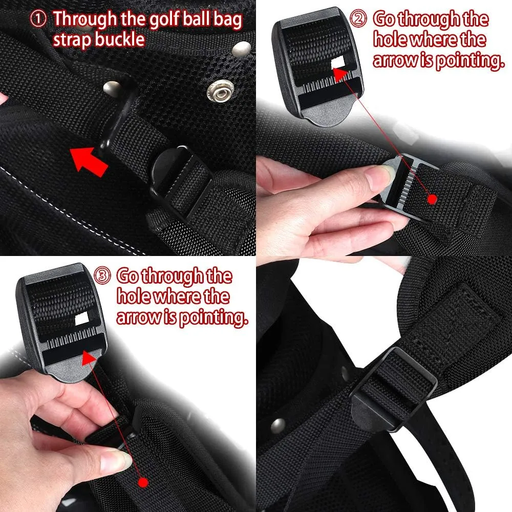 Adjustable Waterproof Thick Paded Replacement Shoulder Straps for All Brands Stand Bag