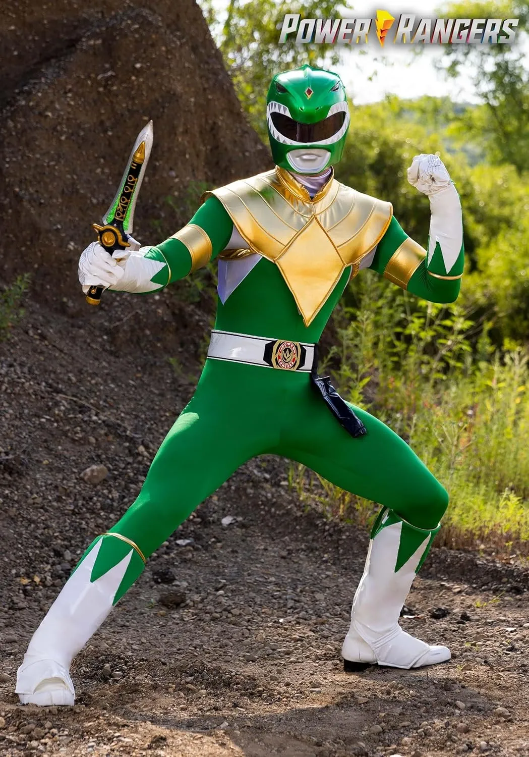 Adult Green Power Ranger Costume - Authentic Classic Tommy Oliver Outfit