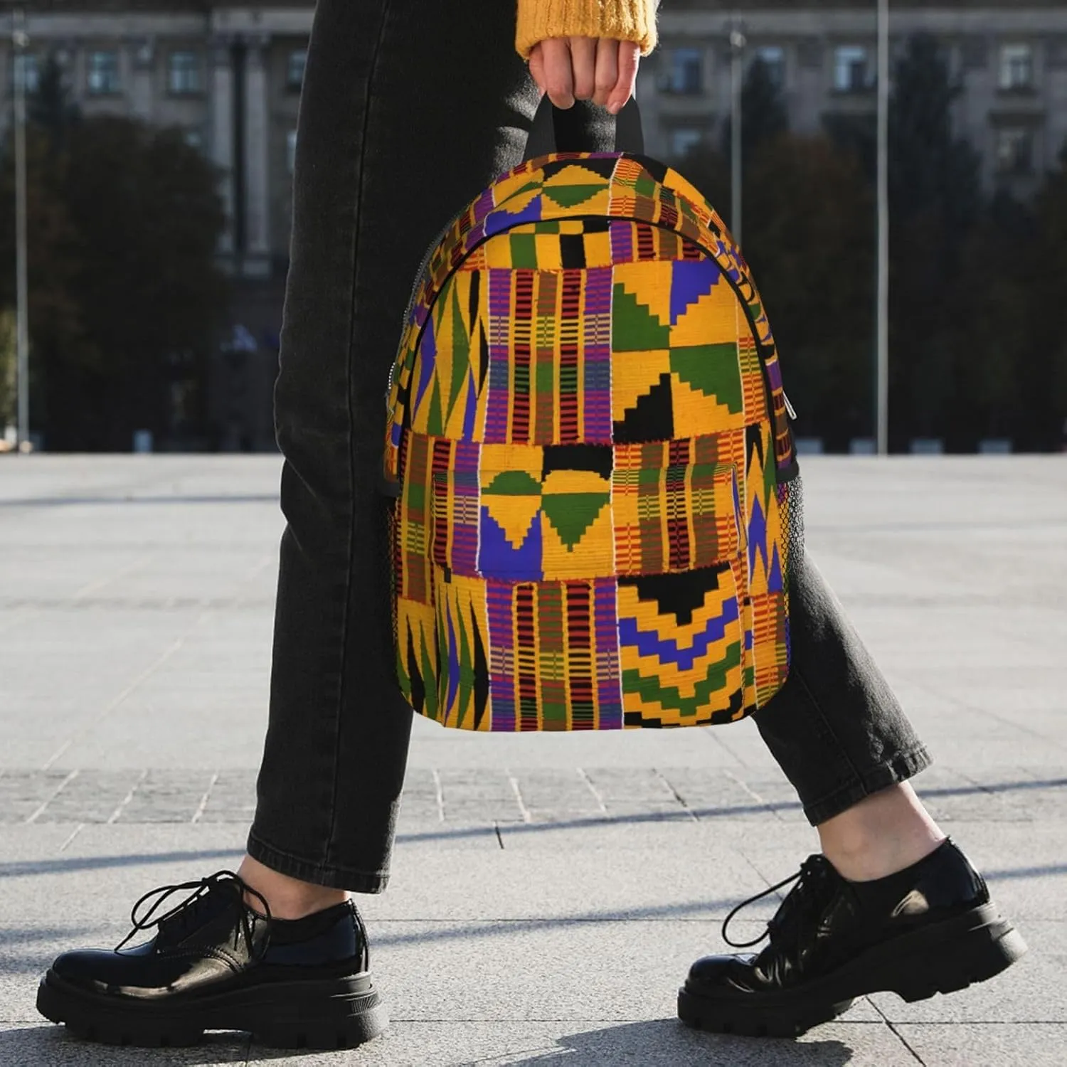 African Tribes Laptop Backpack African Art Backpack Bag With Adjustable Shoulder Straps