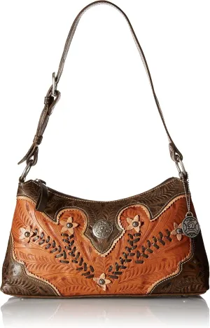 American West Desert Wildflower Zip-Top Shoulder Bag for Women
