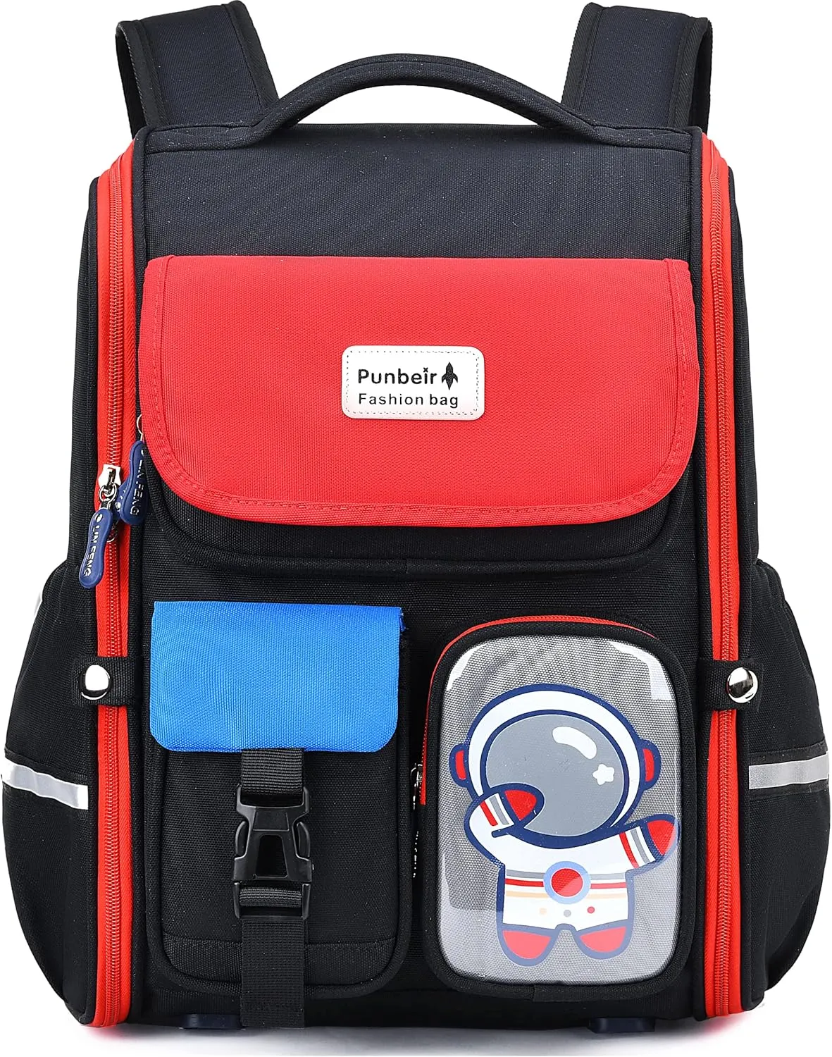 AO ALI VICTORY Kids Backpack for Boys Elementary School Bags Large Toddler Kindergarten Preschool Bookbags Space Backpacks (Red)