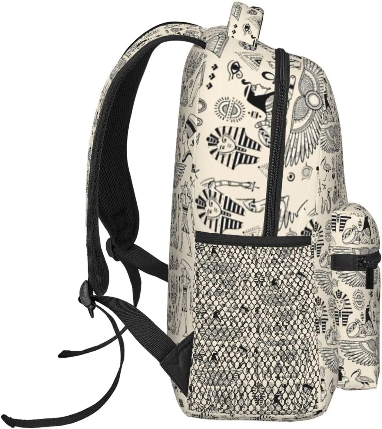ASYG Egyptian Backpack Hieroglyphics Laptop Backpack Ancient Egytp Tablet Travel Bag Egypt Bag