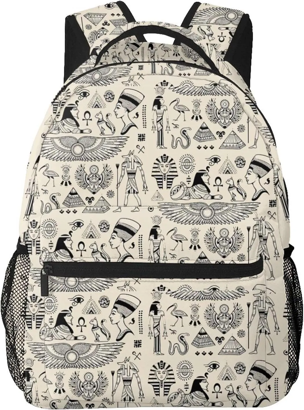 ASYG Egyptian Backpack Hieroglyphics Laptop Backpack Ancient Egytp Tablet Travel Bag Egypt Bag