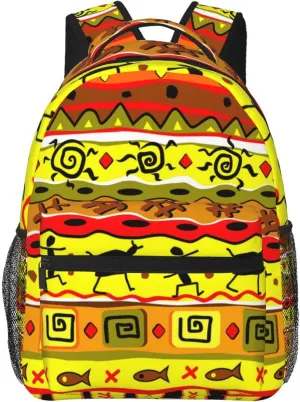 ASYG Egyptian Backpack Hieroglyphics Laptop Backpack Ancient Egytp Tablet Travel Bag Egypt Bag