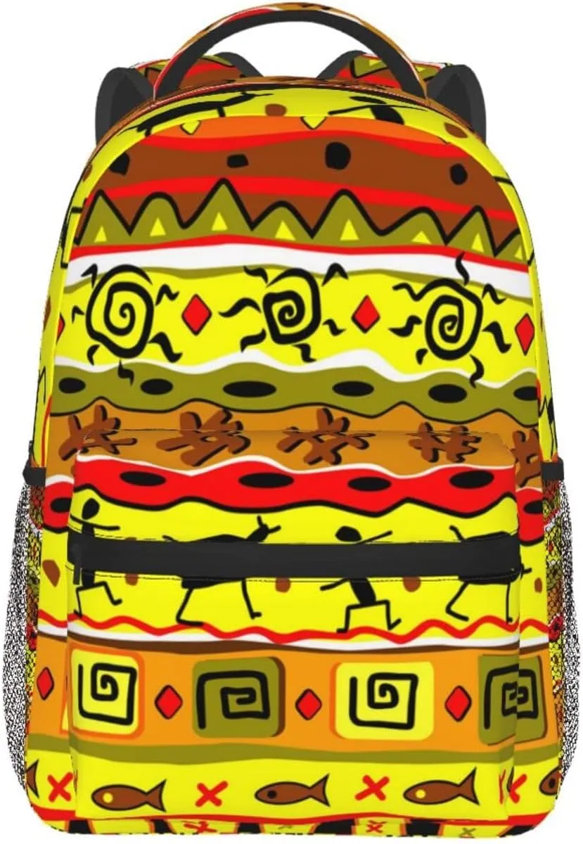 ASYG Egyptian Backpack Hieroglyphics Laptop Backpack Ancient Egytp Tablet Travel Bag Egypt Bag
