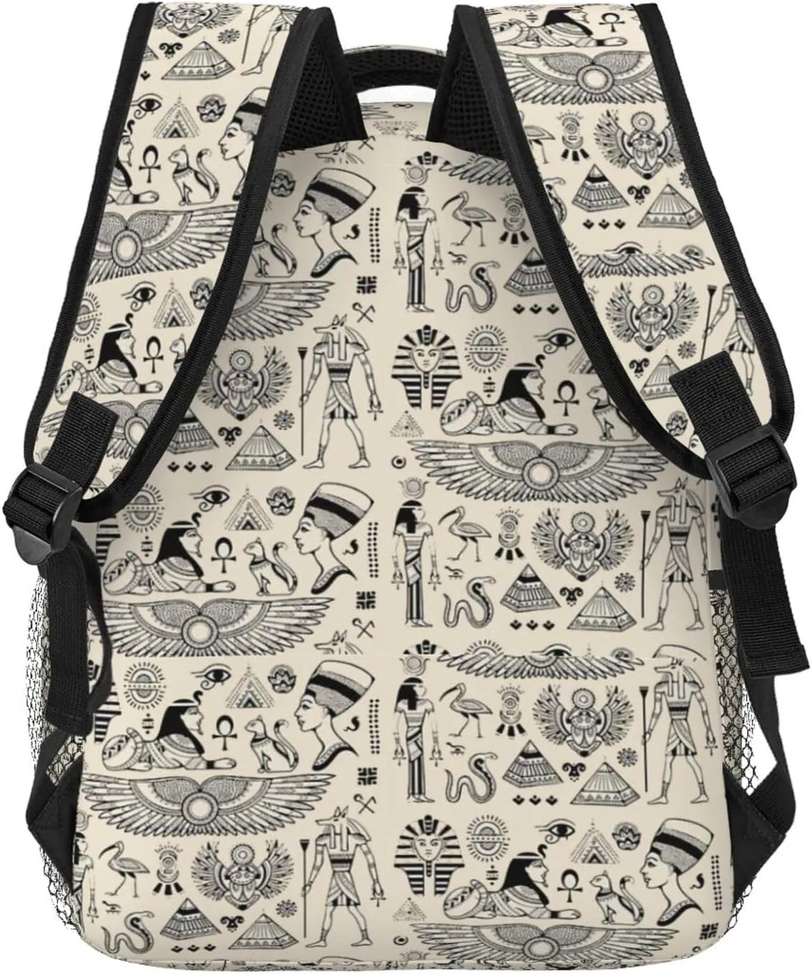 ASYG Egyptian Backpack Hieroglyphics Laptop Backpack Ancient Egytp Tablet Travel Bag Egypt Bag