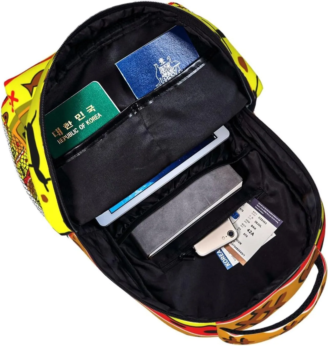 ASYG Egyptian Backpack Hieroglyphics Laptop Backpack Ancient Egytp Tablet Travel Bag Egypt Bag