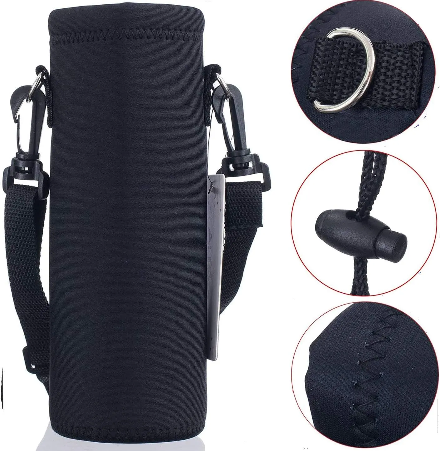 AUPET Water Bottle Bag Carrier,24oz/32oz Insulated Neoprene bottle Sling Holder Case Pouch Cover for 1000ML/750ML Bottles with Shoulder Strap for walking