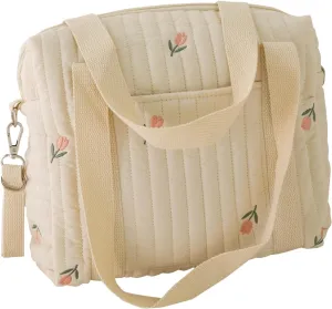 Baby Diaper Tote Bag Stroller Storage Bag Infant Carriages Diaper Organizer Pouches Handbag Embroidered Mommy Bag