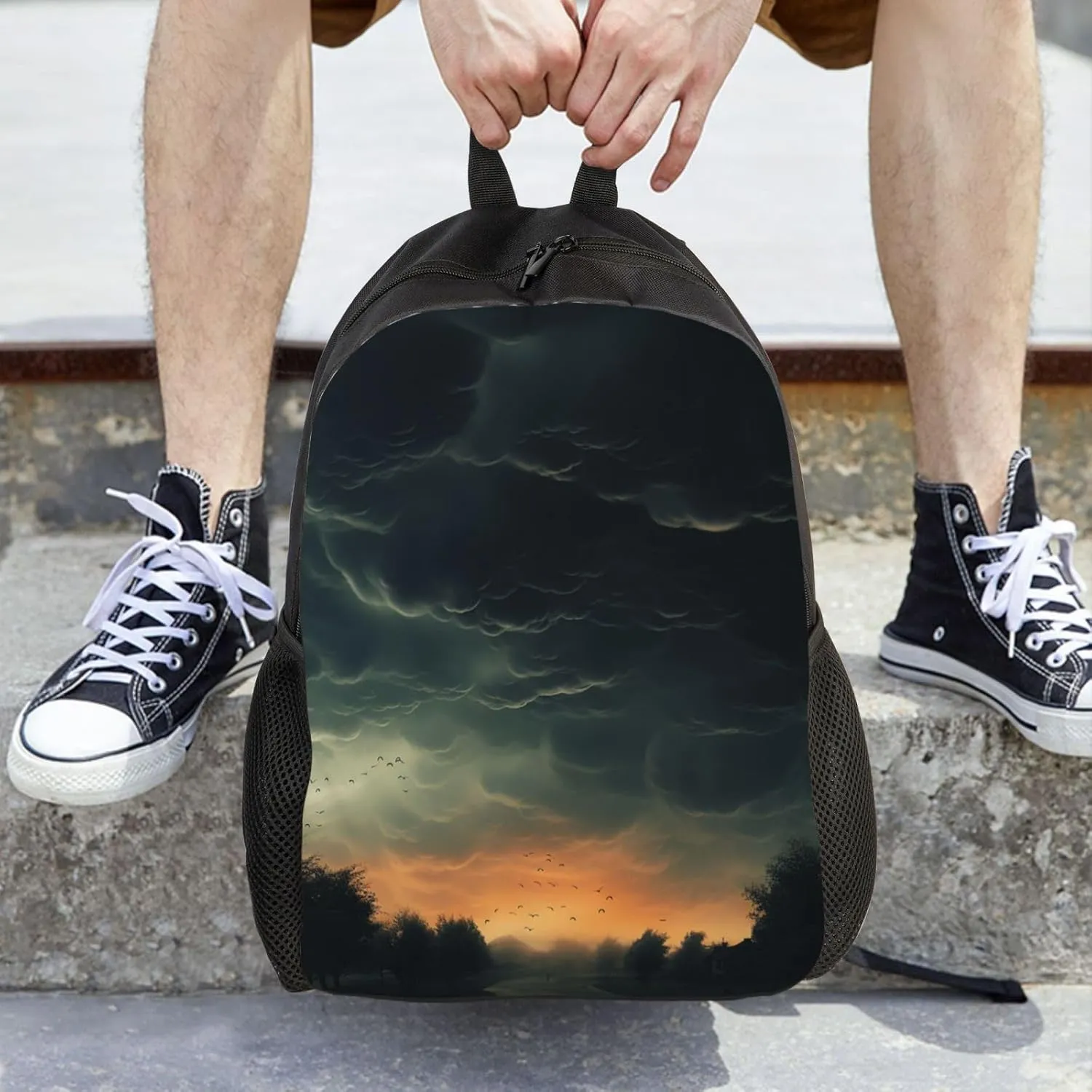 Backpack Overcast Travel Casual Laptop Backpack Waterproof Hiking Daypack For Men Women
