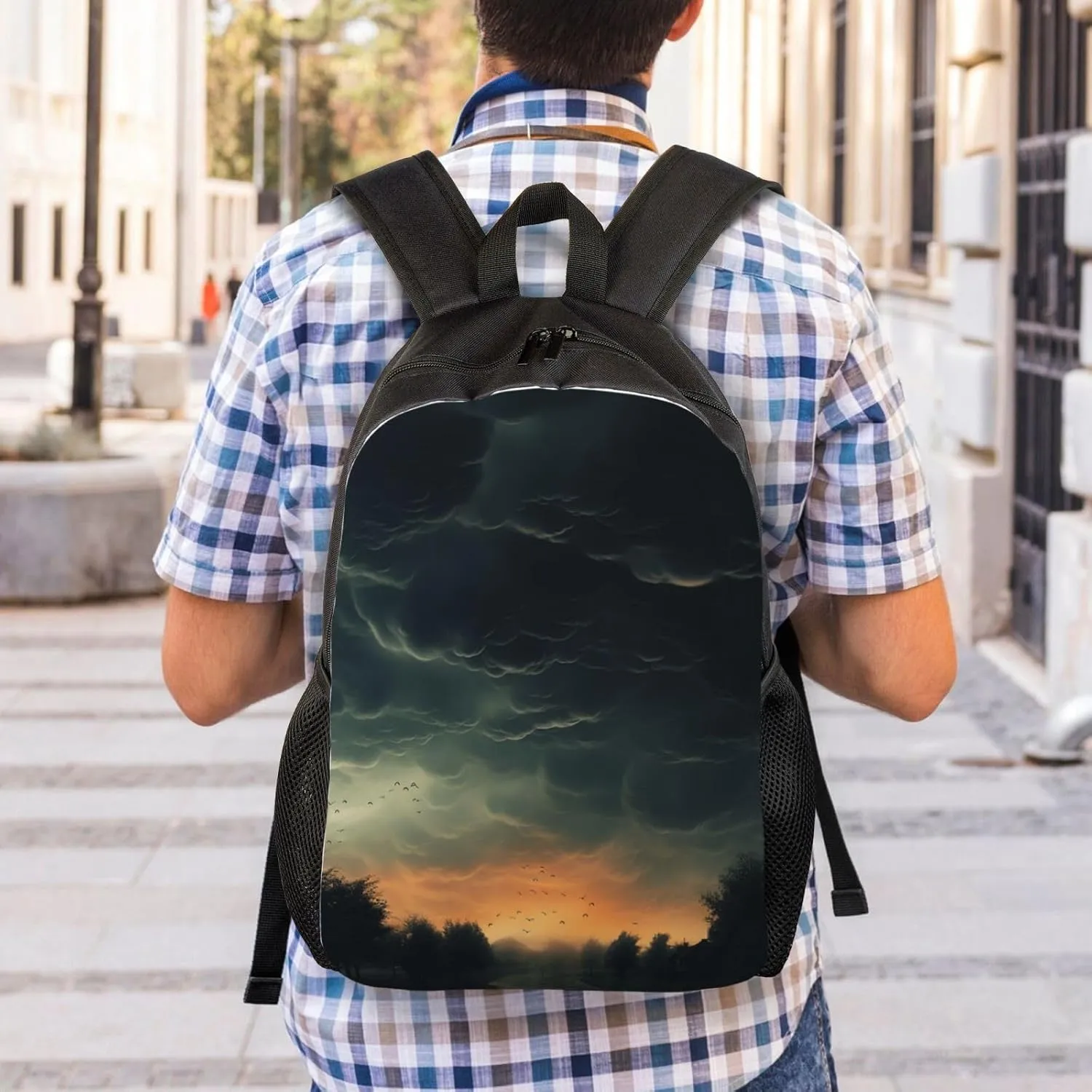 Backpack Overcast Travel Casual Laptop Backpack Waterproof Hiking Daypack For Men Women