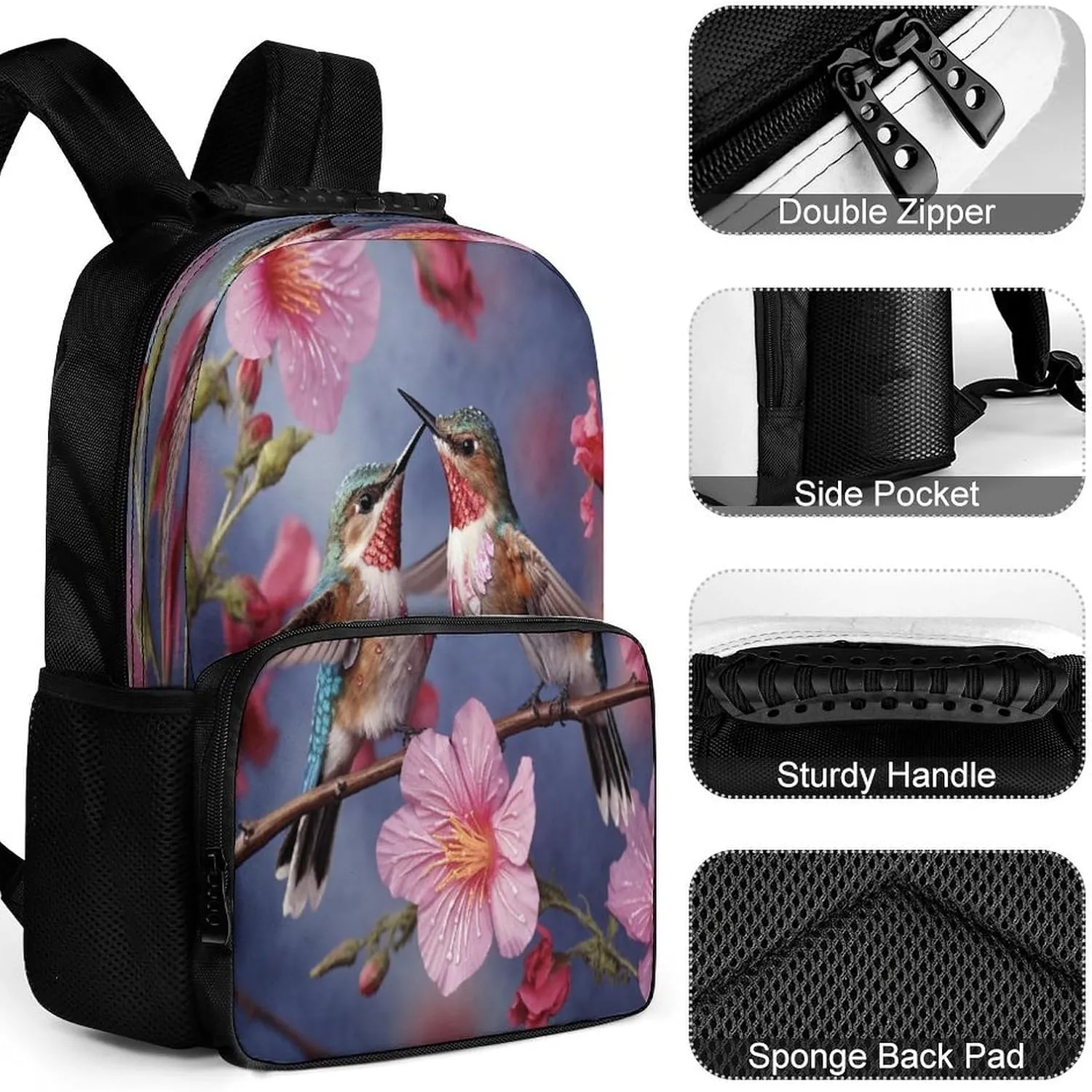 Backpacks Humming Birds With Travel Bag Business Work Laptop Backpack