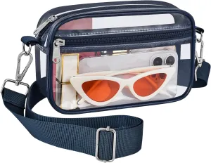 Bagenius Clear Bag for Stadium Events Clear Purse with Removable Strap Transparent Bag for Concert and Sport Events