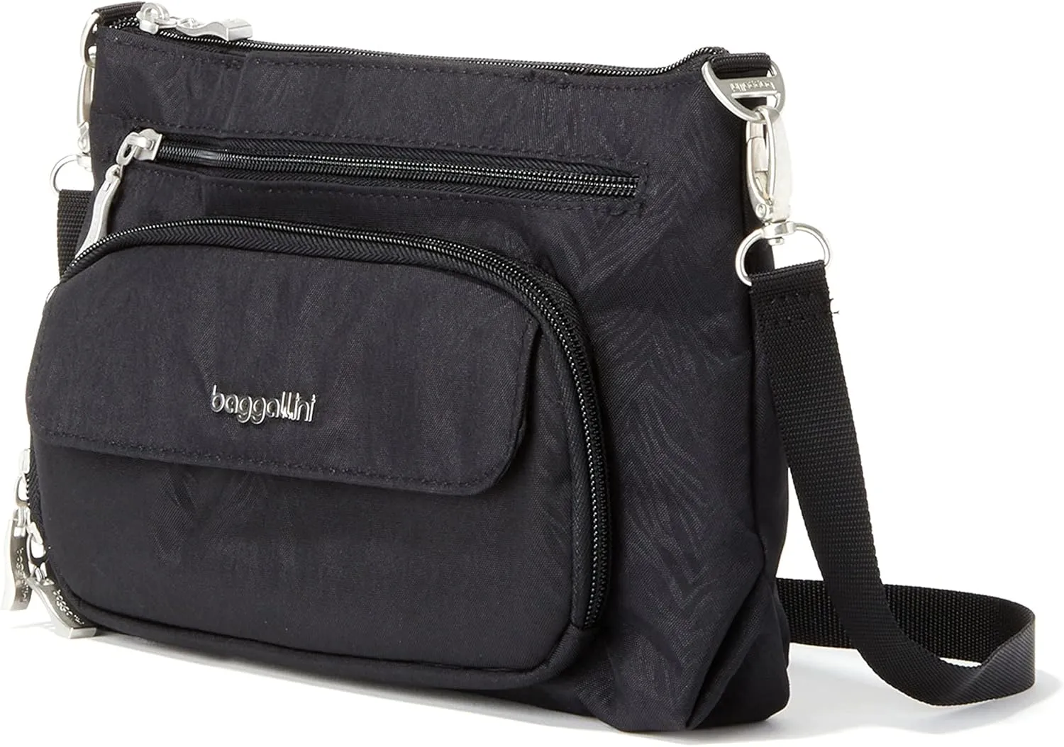 Baggallini Original Everyday 11x 7.5 Crossbody Bags for Women RFID Protected Lightweight Nylon Zippered Travel Purse