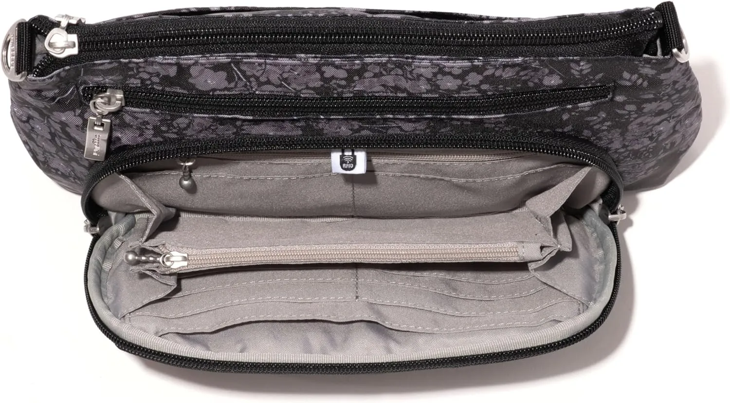 Baggallini Original Everyday 11x 7.5 Crossbody Bags for Women RFID Protected Washable Lightweight Nylon Zippered Travel Purse