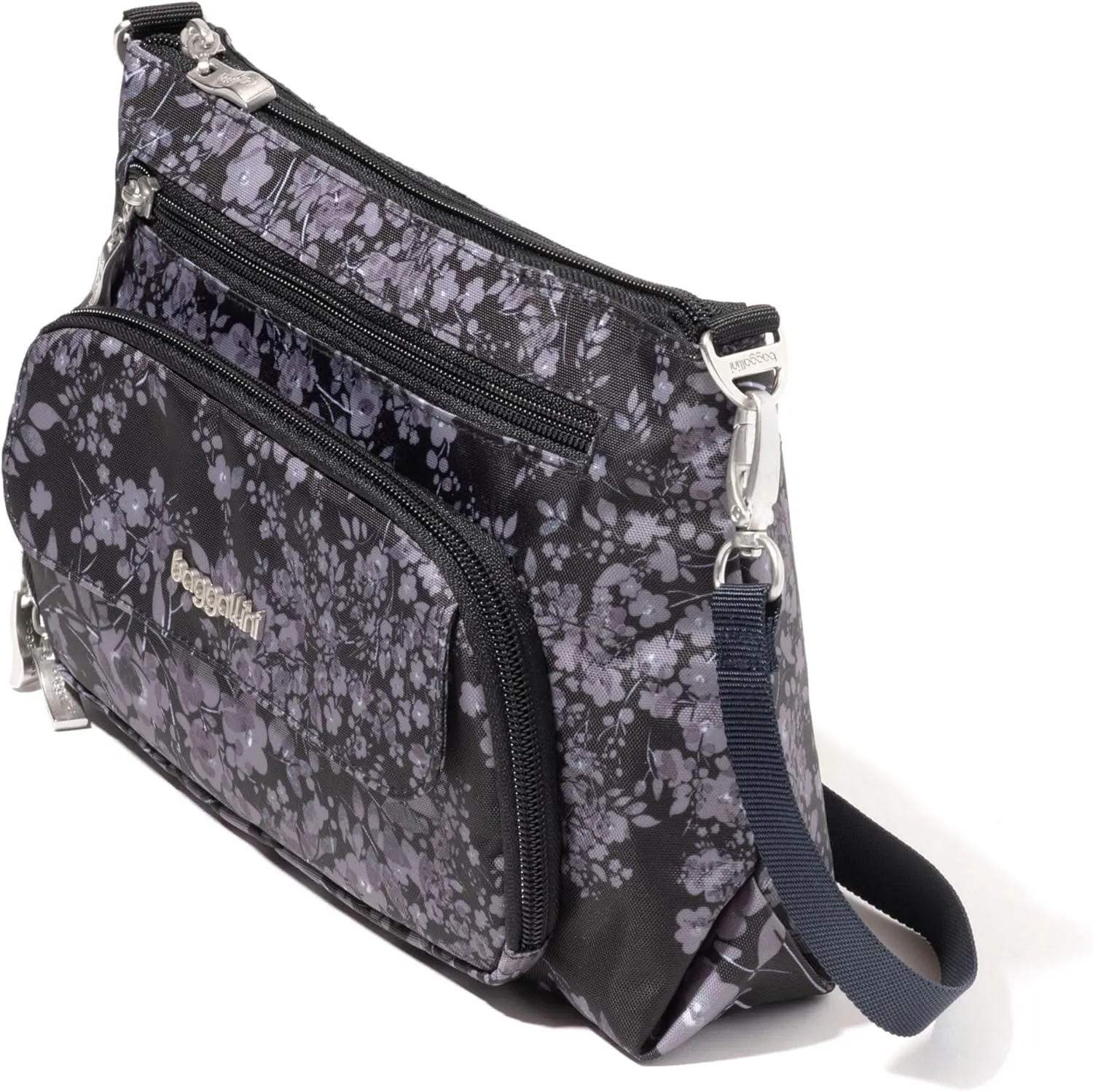 Baggallini Original Everyday 11x 7.5 Crossbody Bags for Women RFID Protected Washable Lightweight Nylon Zippered Travel Purse