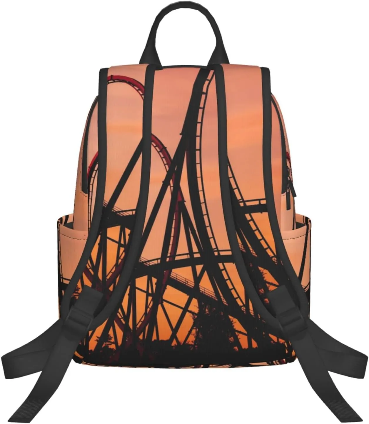 bassyil Roller Coaster Backpack Bookbag Laptop Backpacks Multipurpose Daypack For Boys Girls School Men Women Picnic Travel Hiking