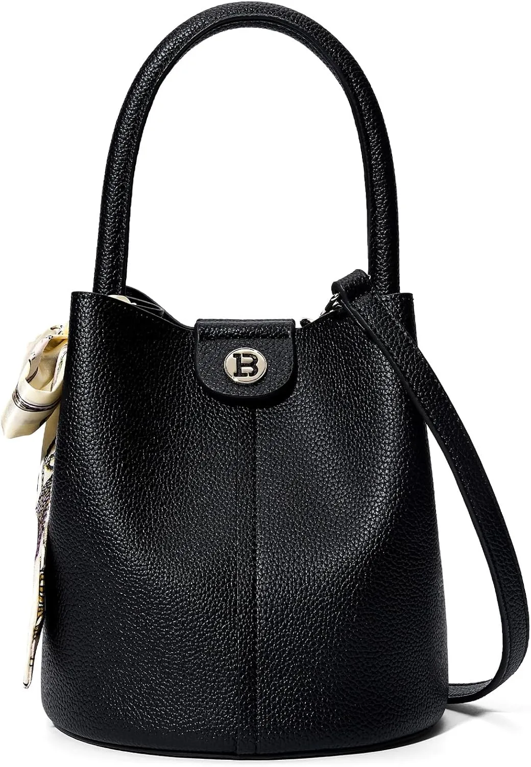 BOSTANTEN Small Crossbody Bags for Women Vegan Leather Mini Bucket Handbag Removable Shoulder Strap