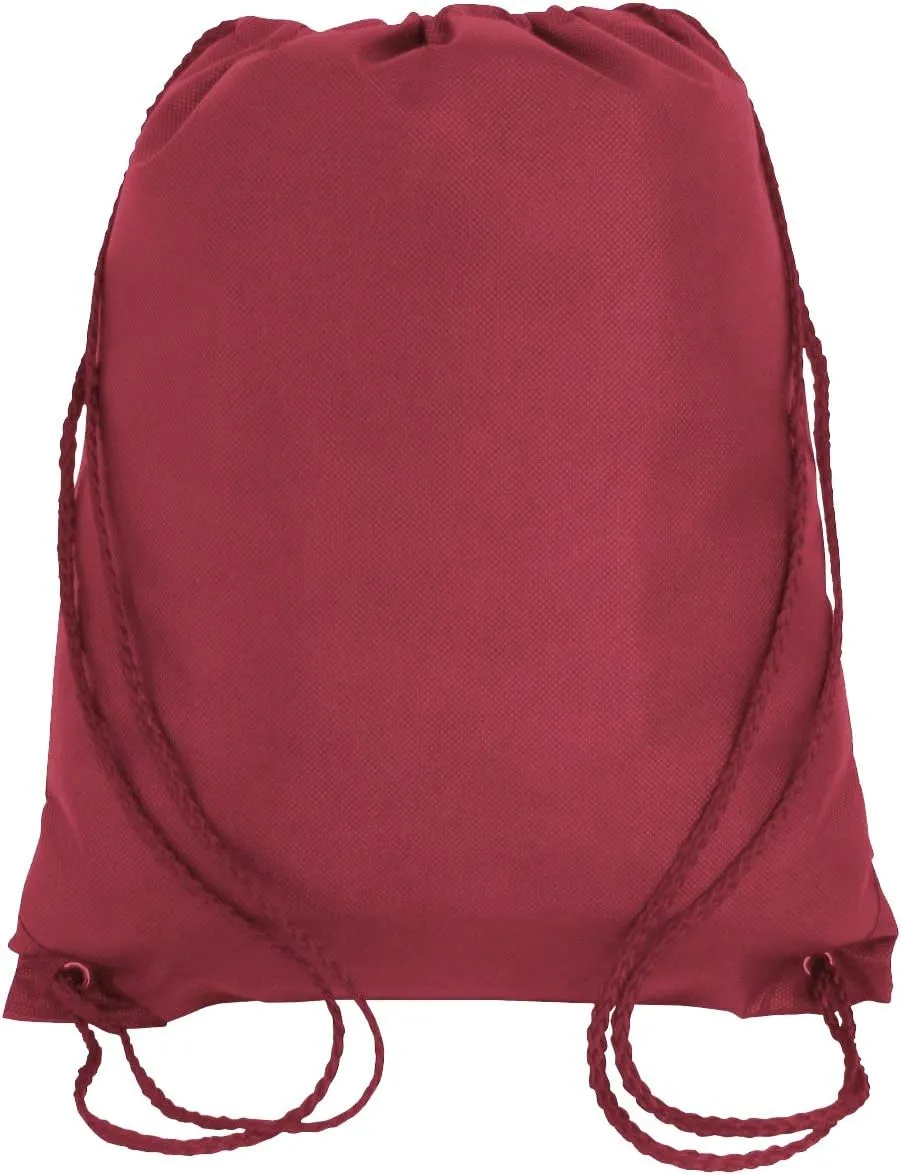 Bulk Drawstring Backpack Bags Sack Pack Cinch Bag Tote Sport Storage for Gym Traveling
