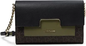 Calvin Klein Finley Signature Crossbody - Bags for Women - Interior Zippered Pocket - Magnetic Snap Closure