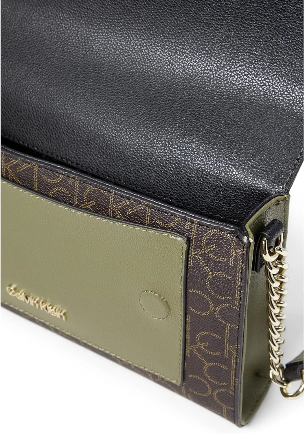 Calvin Klein Finley Signature Crossbody - Bags for Women - Interior Zippered Pocket - Magnetic Snap Closure