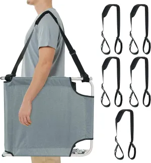 Carrying Strap for Folding Chairs, Adjustable Shoulder Straps Beach Chair Straps for Carrying