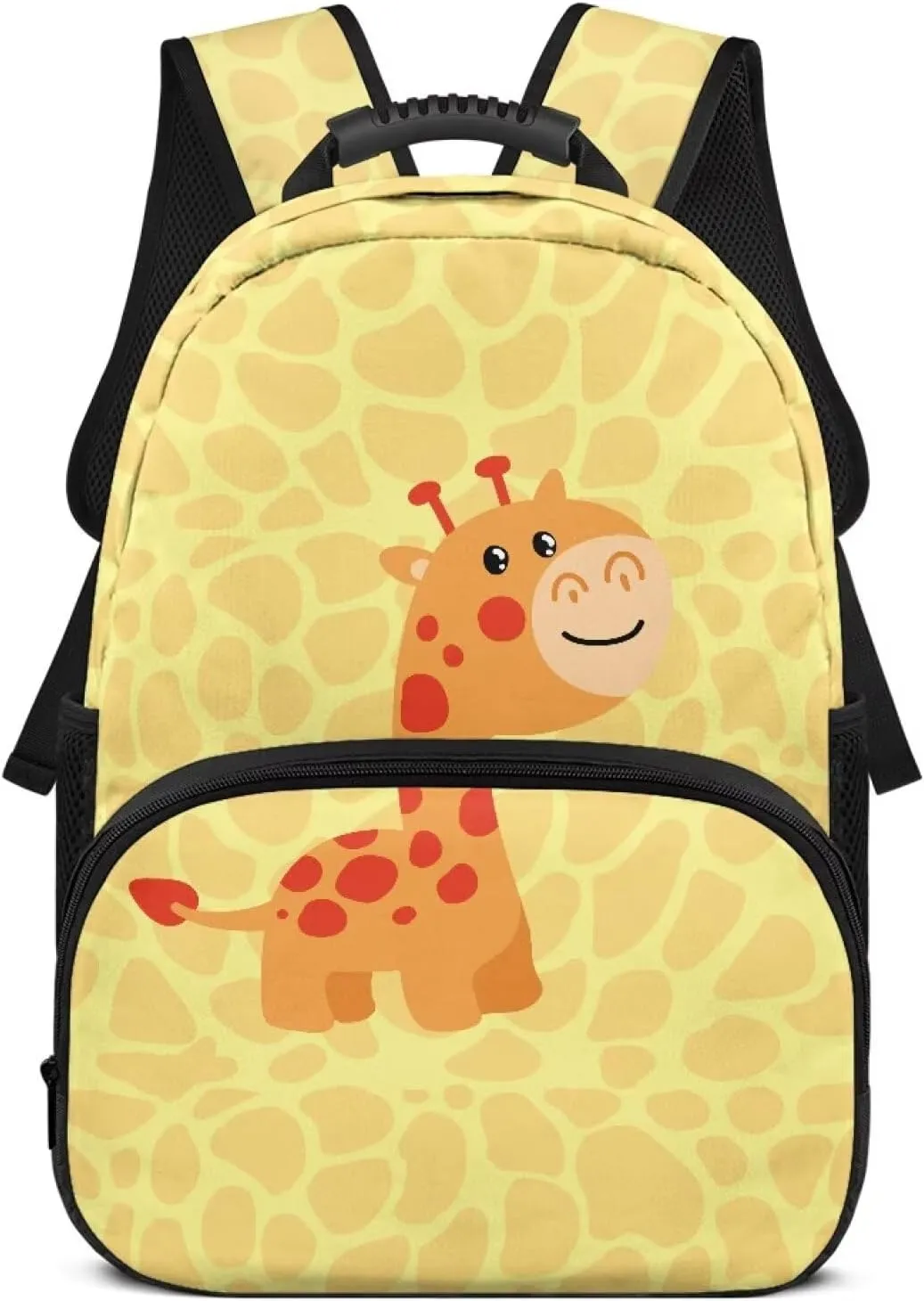 Cartoon Giraffe Backpacks Casual Book Bag Plain Large Shoulder Daypacks with Adjustable Padded Shoulder Straps Back Packs School for Men Women