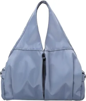 Casual Nylon Totes for Women Lightweight Shoulder Bag Large Multi Pocket Handbag Top Handle Purse for Travel Sport