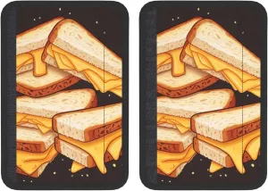 Cheese Sandwiches Car Seat Belt Pad 2 Pack Universal Fit Seatbelt Cover Soft and Comfortable Backpack Shoulder Pad Adjustable Neck Cushion Protector Harness Pad for Car Bag