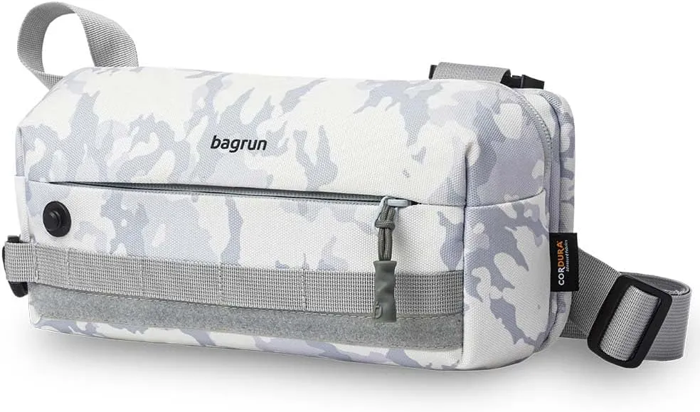 Classic EDC Chest Sling Bag - Lightweight Water-resistant Crossbody Everyday Carry Bag for Sport, Cycling (Snow Camouflage)