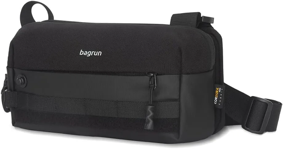 Classic EDC Chest Sling Bag - Lightweight Water-resistant Crossbody Everyday Carry Bag for Sport, Cycling (Urban black)