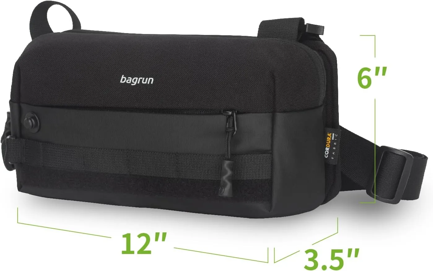 Classic EDC Chest Sling Bag - Lightweight Water-resistant Crossbody Everyday Carry Bag for Sport, Cycling (Urban black)