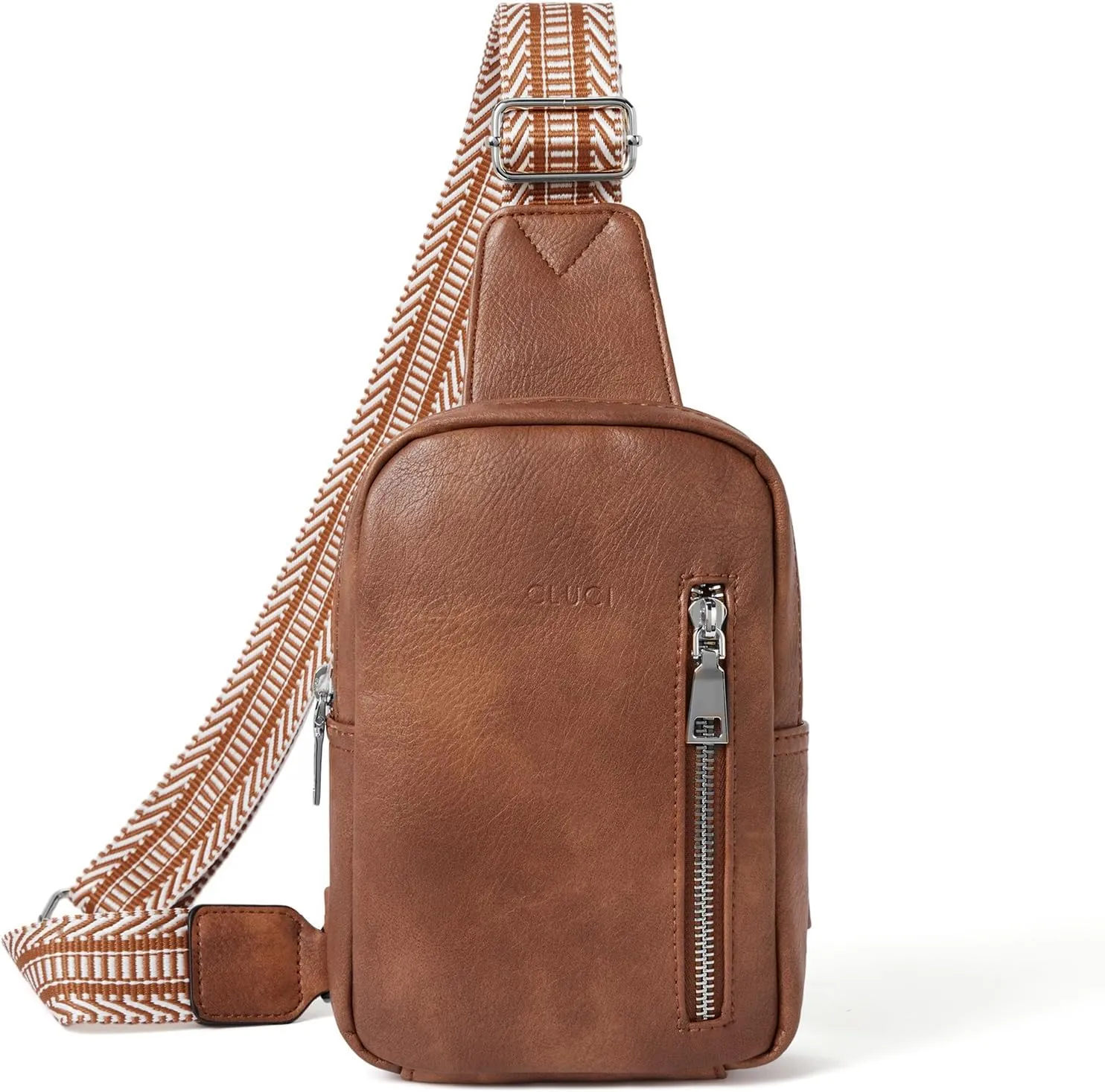 CLUCI Small Sling Bag for Women Vegan Leather Crossbody Chest Bags Trendy, Women's Fanny Pack