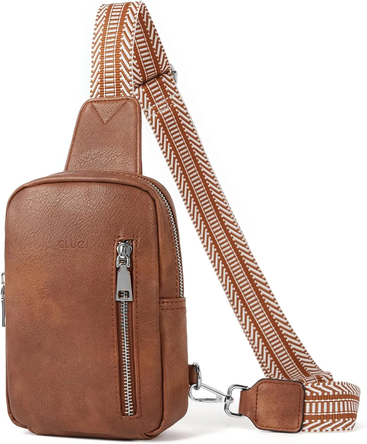 CLUCI Small Sling Bag for Women Vegan Leather Crossbody Chest Bags Trendy, Women's Fanny Pack