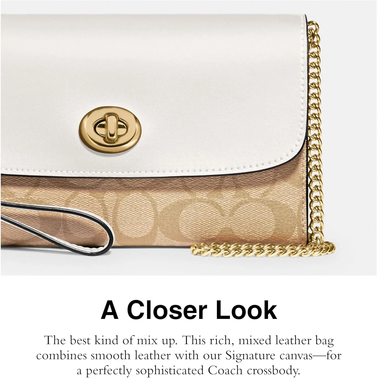 Coach Women's Signature Chain Crossbody Bag