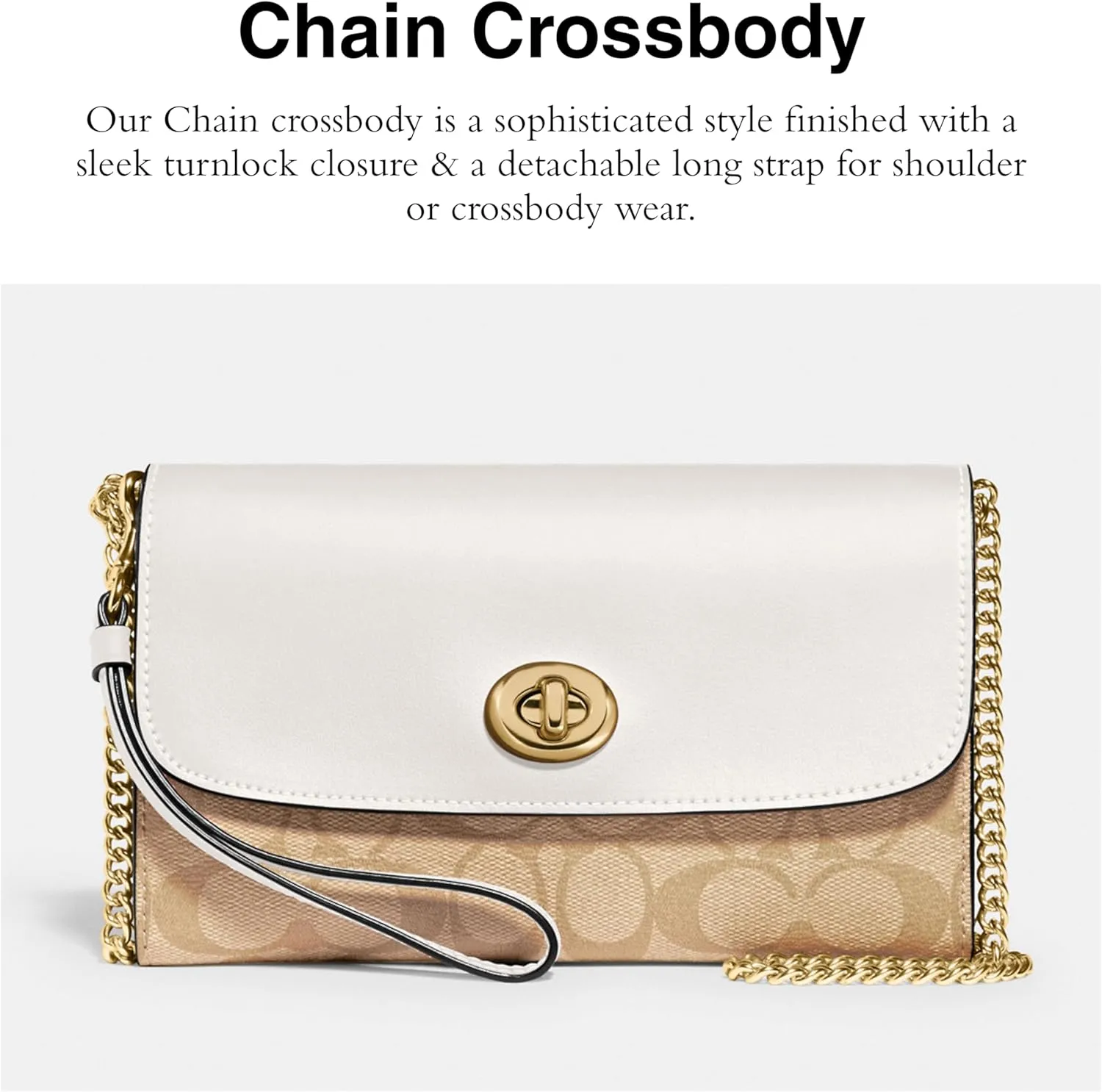 Coach Women's Signature Chain Crossbody Bag