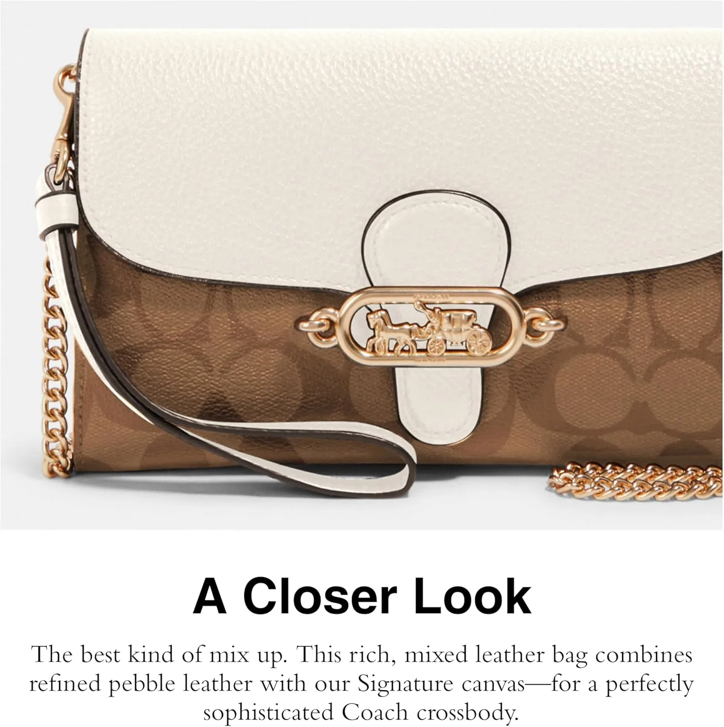 Coach Women's Signature Elle Hardware Chain Crossbody