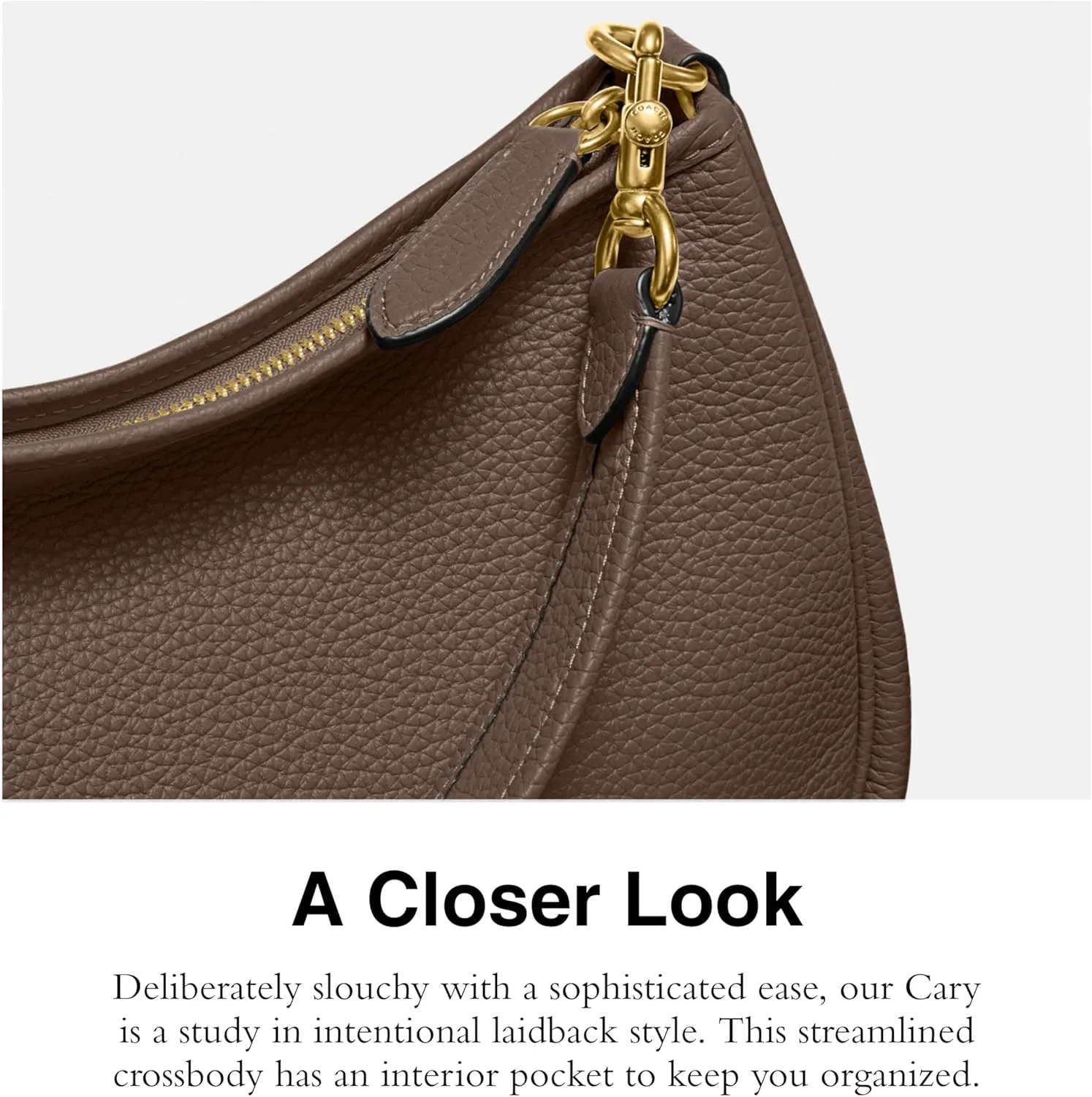 Coach Women's Soft Pebble Leather Cary Crossbody Bag
